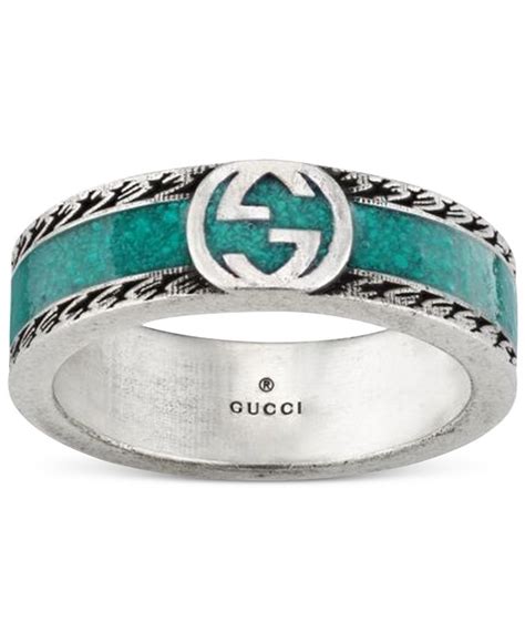 gucci ring with interlocking g turquoise|gucci interlocking g ring sandals.